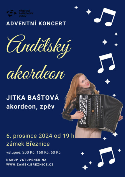 Adventní koncert na zámku Březnice – Andělský akordeon