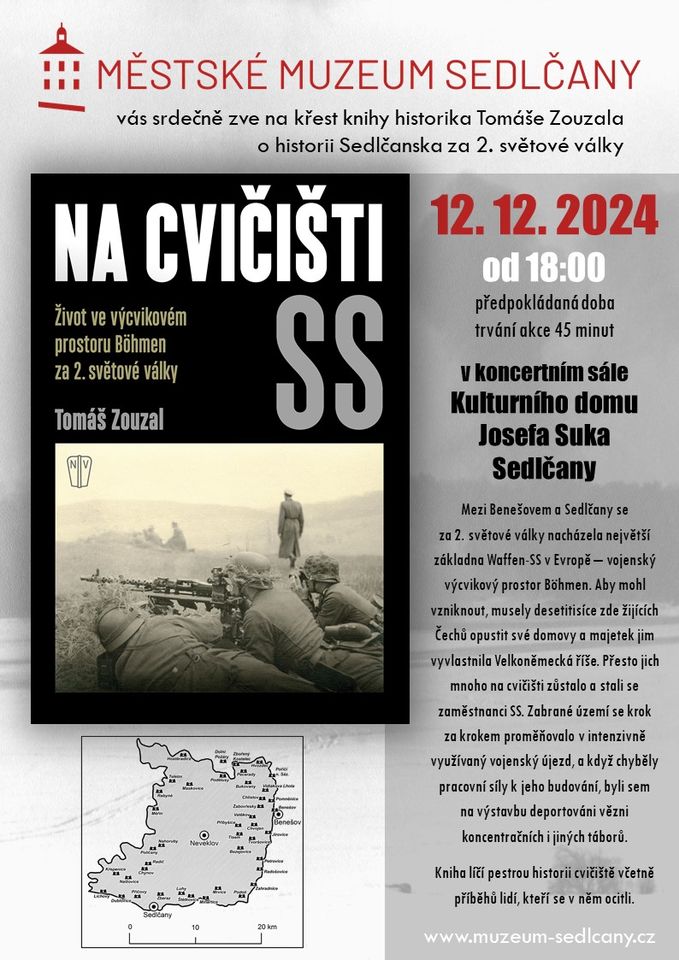 Na cvičišti SS - křest knihy Tomáše Zouzala