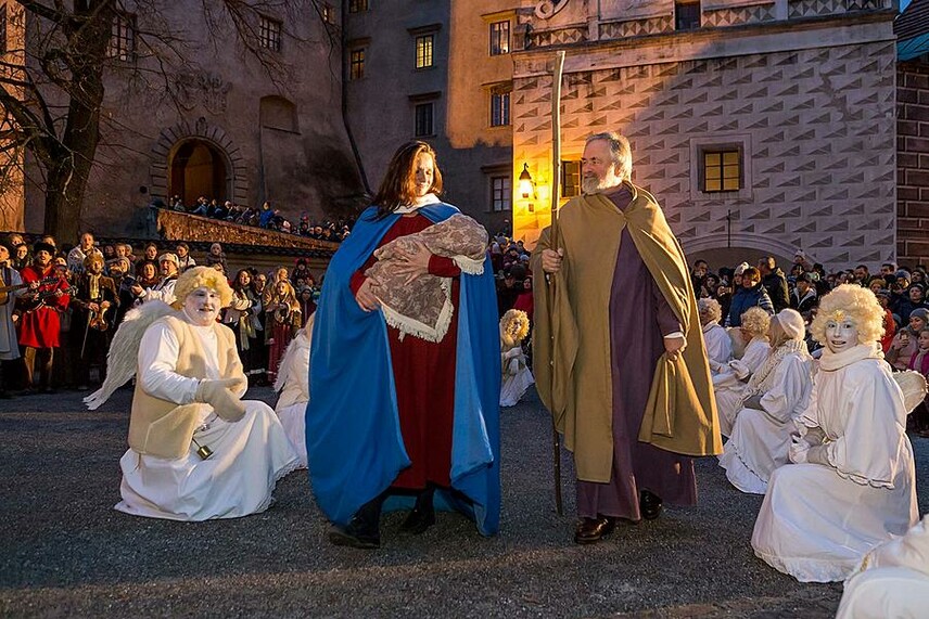 Živý betlém na zámku Český Krumlov